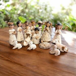 Handcrafted Nativity Figurine Set